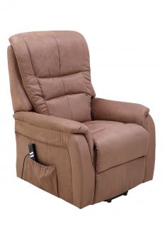 TV-Sessel PAUL 2-Motoren Microfaser Braun